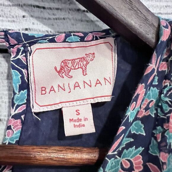 Banjanan Miranda Long Sleeve Dress Mini Floral Print Size Small Cottagecore - Picture 11 of 16